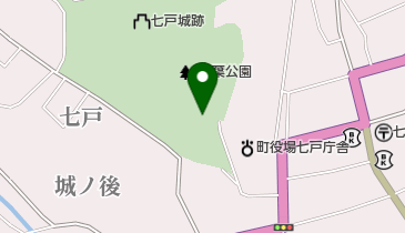 七戸城跡公園の地図画像