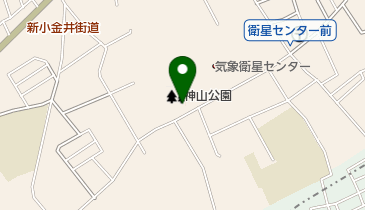 神山公園の地図画像