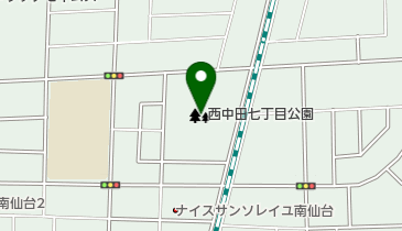 西中田公園の地図画像