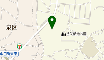 谷矢部池公園の地図画像