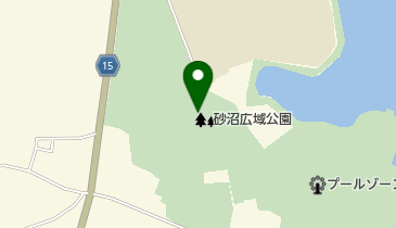 砂沼広域公園の地図画像