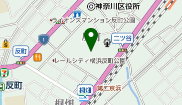 反町公園の地図画像