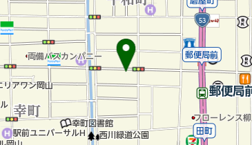 専門学校岡山ビジネスカレッジ 田町キャンパスの地図画像