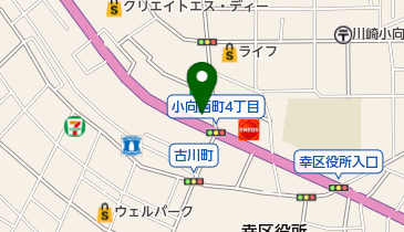 アトリエパレット幸教室の地図画像