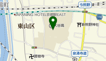 真宗大谷学園 大谷中学校の地図画像