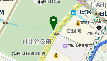 日比谷公園 日比谷門の地図画像