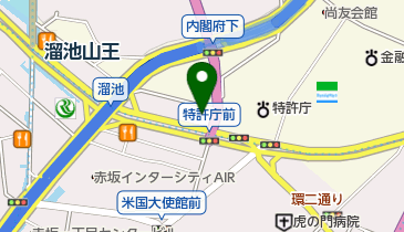 個室中華 頤和園 溜池山王店の地図画像