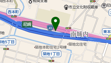 尼崎PA トイレの地図画像