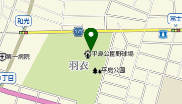 平島公園野球場(一宮市営球場)の地図画像