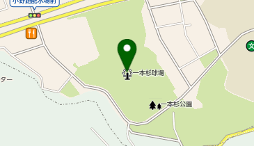 多摩一本杉球場(一本杉公園野球場)の地図画像