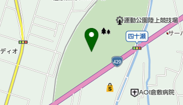 倉敷市営球場(倉敷運動公園野球場)の地図画像