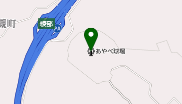 あやべ球場の地図画像