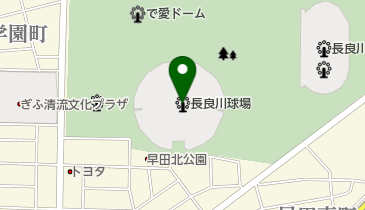 ぎふしん長良川球場の地図画像
