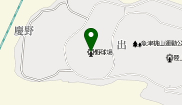 魚津桃山運動公園野球場(桃山野球場)の地図画像