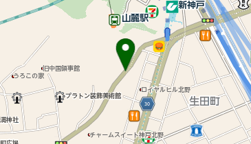 北野坂の地図画像