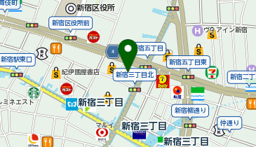 テアトル新宿の地図画像