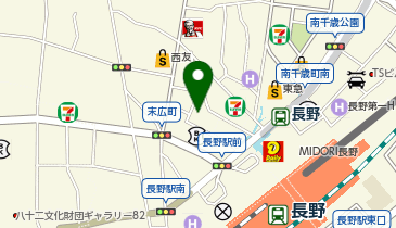 長野千石劇場の地図画像