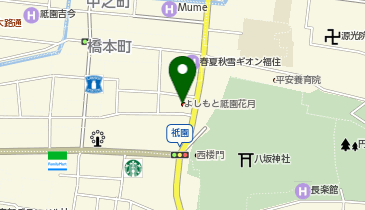 祇園会館の地図画像