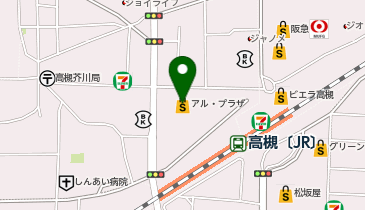 高槻アレックスシネマの地図画像