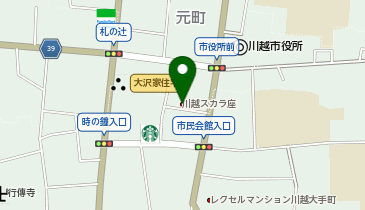 川越スカラ座の地図画像