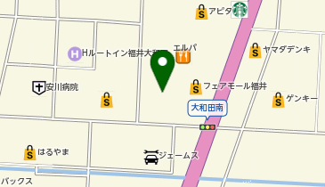 福井コロナシネマワールドの地図画像