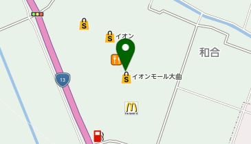 プラサカプコン 大曲店の地図画像