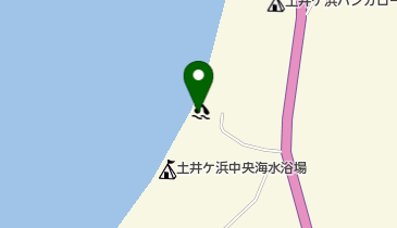 土井ケ浜海水浴場の地図画像