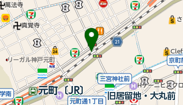 亀井堂本家 本店の地図画像