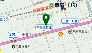 芦屋洋菓子工房 シェフアサヤマの地図画像