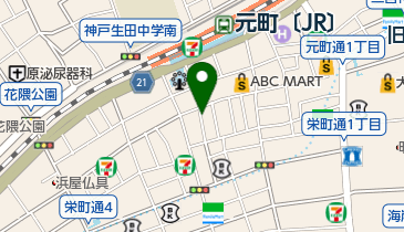 カフェ豆茶の地図画像