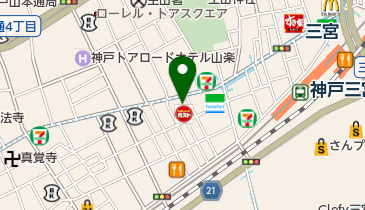 神戸サウナ&スパの地図画像