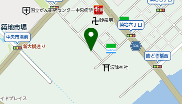 トラットリア 築地パラディーゾ!の地図画像
