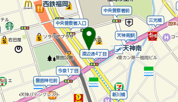 博多っ子純情屋台 喜柳の地図画像