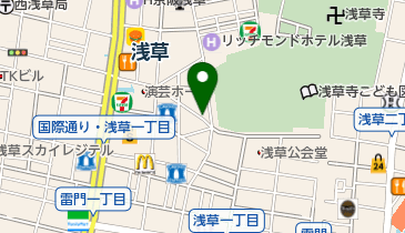 浅草カフェ La Grande Calice(ラ グランド カリス)の地図画像