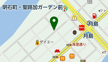 月島 胡萩堂の地図画像