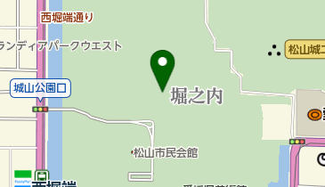 城山公園・堀之内地区の地図画像