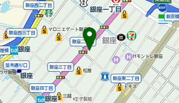 ブルガリ 銀座タワーの地図画像