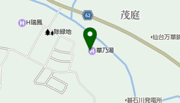 ホテル華乃湯 屋外プールの地図画像