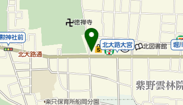 紫野和久傳 大徳寺店の地図画像