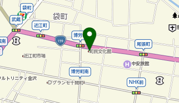 尾張町町民文化館の地図画像