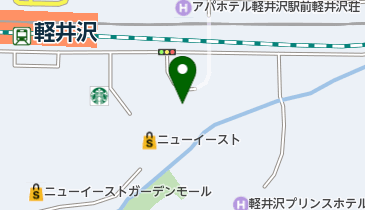 コールマンショップ軽井沢の地図画像