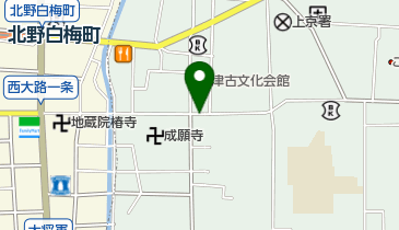 大将軍商店街 妖怪ストリートの地図画像