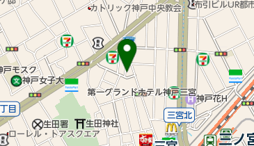 菊兆 北野坂本店の地図画像