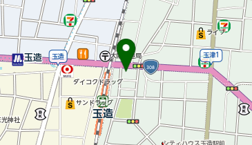 極楽うどん TKU(ティーケーユー)の地図画像