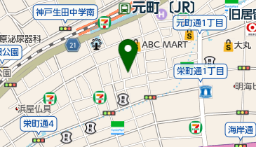 上海餃子の地図画像