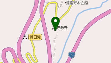 畑宿一里塚の地図画像