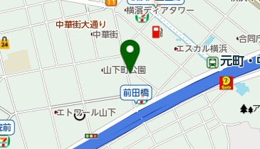 横浜中華街 四川料理 熊猫飯店の地図画像