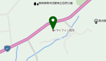 数河高原の地図画像