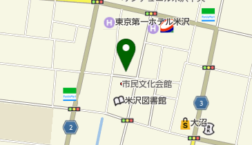 扇屋牛肉店 米沢の味処 ミートピアの地図画像