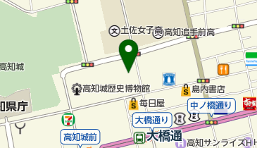 高知まるごと物産館の地図画像